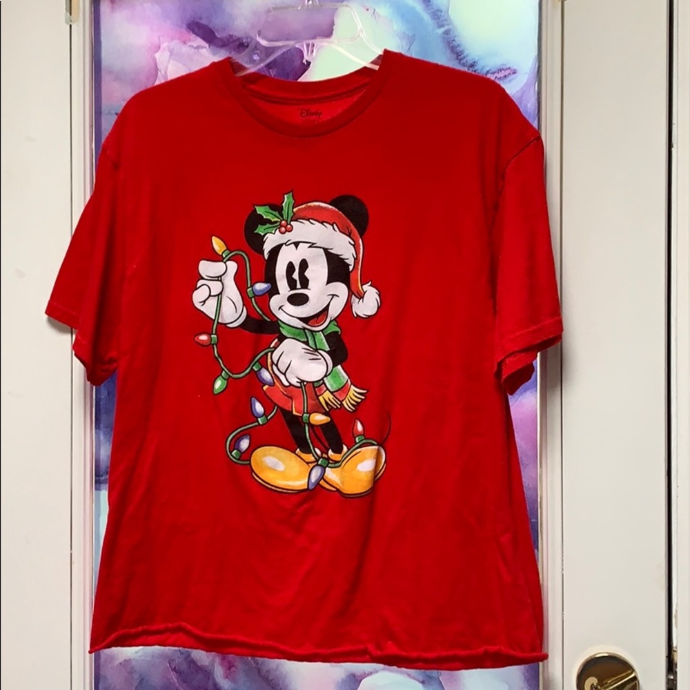 Cute Christmas Mickey Mouse T-shirt